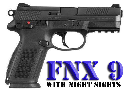 FNH FNX-9 9mm Black with Night Sights